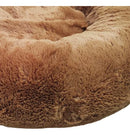Caminha Pet Nuvem Redonda de Pelúcia Conforto Máximo para Cães e Gatos Marrom