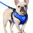 Peitoral Colete Refletivo com Guia para Cachorro Tamanho G Azul