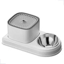 Fonte de Água Pet Automática com Comedouro 2 em 1 para Cães e Gatos