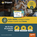Simparic 40mg Antipulgas e Carrapatos para Cães 10 a 20kg 3 Comprimidos