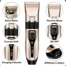 Kit Máquina de Tosa Pet Silenciosa Completa para Cães e Gatos Dourada