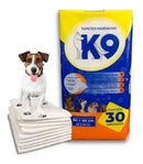 Tapete Higiênico K9 Super Absorvente Para Cães e Gatos 80x60cm 30 Unidades