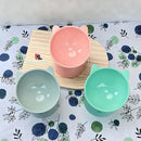 Comedouro e Bebedouro Elevado Pet em Acrílico Ursinho Cor Cinza