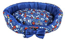 Cama Pet Grande 70x50cm Confortável para Cães e Gatos Cor Azul