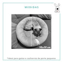 Caminha Nuvem Pet Redonda 50cm Super Macia para Gatos Cor Vermelha