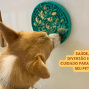 Tapete de Lamber Pet Games Labirinto para Cães e Gatos Tamanho P Verde Água