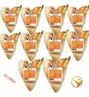 Kit 10 Mordedores Naturais de Orelha Bovina para Cachorro Dip Dog