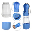 Garrafa Bebedouro e Comedouro Pet Portátil 2 em 1 Água e Ração