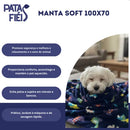 Caminha Colchonete Pet Grande Para Pitbull Conforto Premium Preto e Azul