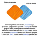 Tapete de Lamber Pet com Ventosa para Cães e Gatos Alimentação Lenta