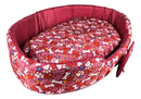 Cama Pet Grande 70x50cm Confortável para Cães e Gatos Cor Vermelha