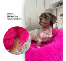Caminha Nuvem Pet Grande 70cm de Pelúcia para Cães e Gatos Cor Rosa
