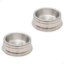 Kit com 2 Potes Pet Pesados Polidos 1250ml para Ração e Água Cães