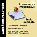 Kit 3 Tapetes Higiênicos Gigantes para Cães 100x70cm com Lona