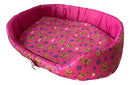 Cama Pet Grande 70x50cm Confortável para Cães e Gatos Cor Pink