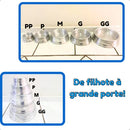 Kit com 2 Potes Pet Pesados Polidos 1250ml para Ração e Água Cães