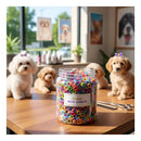 Kit 1000 Elásticos Pet para Penteado Acessórios de Banho e Tosa