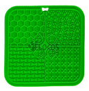 Tapete de Lamber Pet para Alimentação Lenta com Ventosa Cor Verde