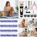 Máquina Tosadora Pet Profissional Silenciosa para Cães e Gatos