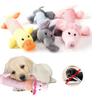 Brinquedo de Pelúcia Pet com Apito Happy Day Desenho Porquinho para Cães e Gatos