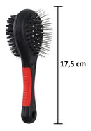 Escova para Pentear Pets Ideal para Spitz Alemão Lulu e Shih Tzu Preto Vermelho