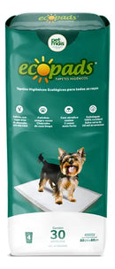 Tapete Higiênico Ecopads Petmais Super Absorvente 80x60cm 30 Unidades