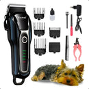 Máquina de Tosa Pet Profissional Sem Fio para Cães e Gatos Bivolt Preta