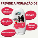 Kit Higiene Bucal Pet Creme Dental Spray Bucal e Escova Sabor Morango