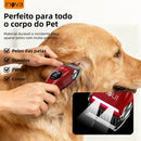 Máquina de Tosa Pet Inova Cases Sem Fio para Cães e Gatos Vermelha