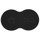 Tapete Pet em PVC para Comedouro e Bebedouro 46x26cm Cor Preto