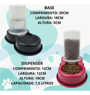 Bebedouro e Comedouro Automático Pet 1,5L para Cães e Gatos