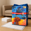 Tapete Higiênico Antivazante Super Absorvente Para Cachorro 50 Unidades