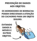 Kit 3 Mordedores Pet Maciços para Cachorros de Grande Porte Azul