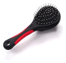 Escova para Pentear Pets Ideal para Spitz Alemão Lulu e Shih Tzu Preto Vermelho