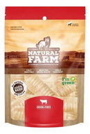 Traqueia Bovina Natural 3 Polegadas Kit com 12 Petiscos Mordedores para Cachorros