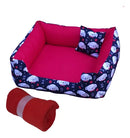 Cama Pet 60x60 Para Cachorro e Gato Confortável e Macia Cor Vermelha