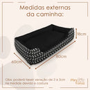Cama Pet Retangular Estampada e Lavável para Cães e Gatos Tamanho M