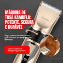 Máquina de Tosa Pet Profissional Silenciosa Bivolt com Kit Completo