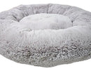 Cama Pet Nuvem Redonda de Pelúcia para Cachorro e Gato 50x50 Cinza