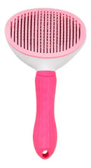 Escova Automática Removedora de Pelos para Pets Cães e Gatos Cor Rosa