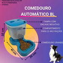 Comedouro Automático Pet 8L para Cães de Grande Porte