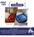 Colchão Lavável para Cachorro Grande 90x60 Base Impermeável Patas Fiéis