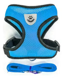 Peitoral Colete Refletivo com Guia para Cachorro Tamanho M Preto