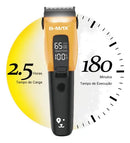 Máquina de Tosa Pet Profissional Sem Fio para Cães e Gatos Bivolt Laranja