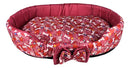 Cama Pet Grande 70x50cm Confortável para Cães e Gatos Cor Vermelha
