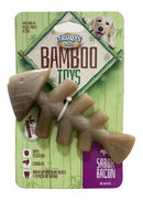 Mordedor Pet Truqys Osso Maciço de Bamboo com Aroma de Bacon Cor Marrom