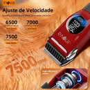 Máquina de Tosa Pet Inova Cases Sem Fio para Cães e Gatos Vermelha