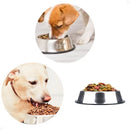 Kit com 2 Tigelas Pet em Inox para Gatos Cães e Coelhos