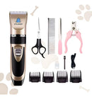 Kit Máquina de Tosa Pet Profissional para Cães e Gatos Bivolt Dourado Escuro