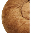 Caminha Pet Nuvem Redonda de Pelúcia Conforto Máximo para Cães e Gatos Marrom